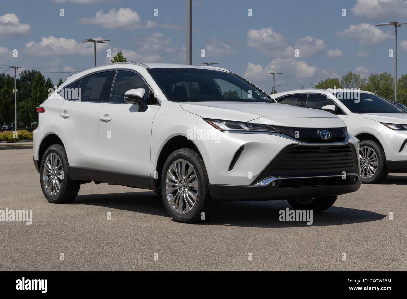 Noblesville - July 7, 2024: Toyota Venza XLE display. Toyota offers the ...