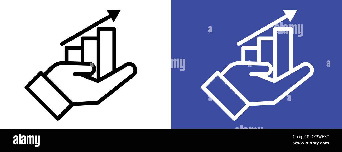 Growing profit icon.eps Stock Vector Image & Art - Alamy
