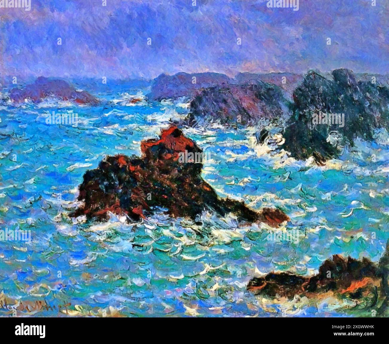 Rain effect monet hi-res stock photography and images - Alamy