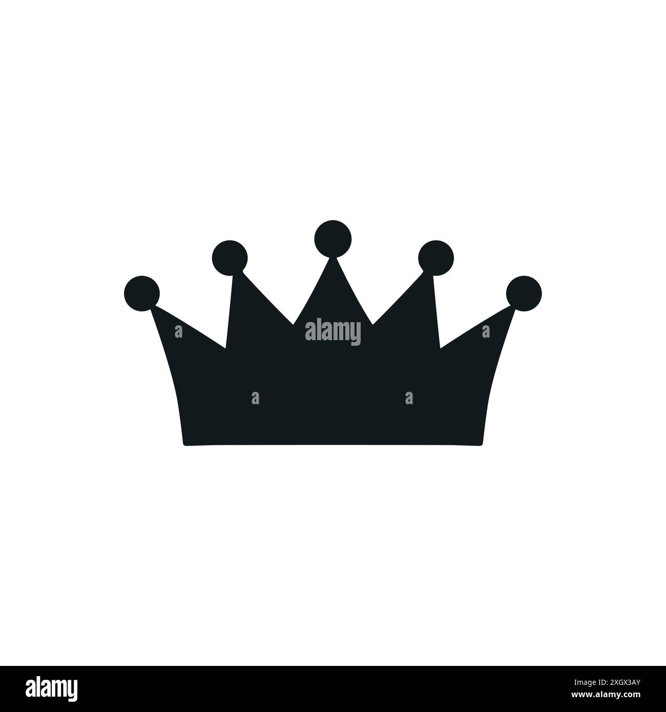 Crown vector king icon. Princess queen simple crown icon shape Stock ...