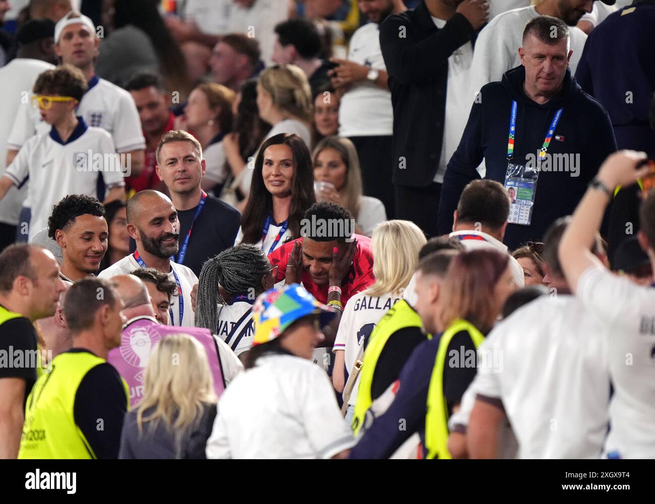 Ollie Watkins celebrates with mother Delsi-May Watkins and partner ...