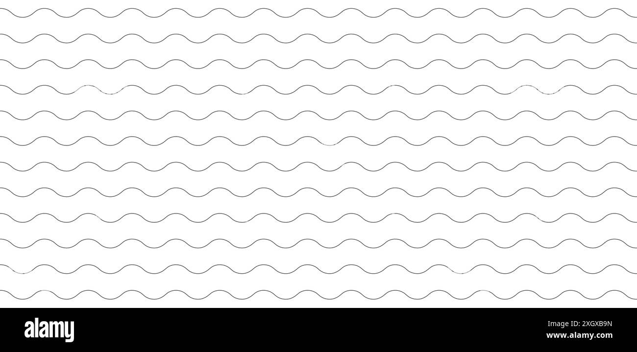 Seamless pattern with wavy lines abstract background vector ...