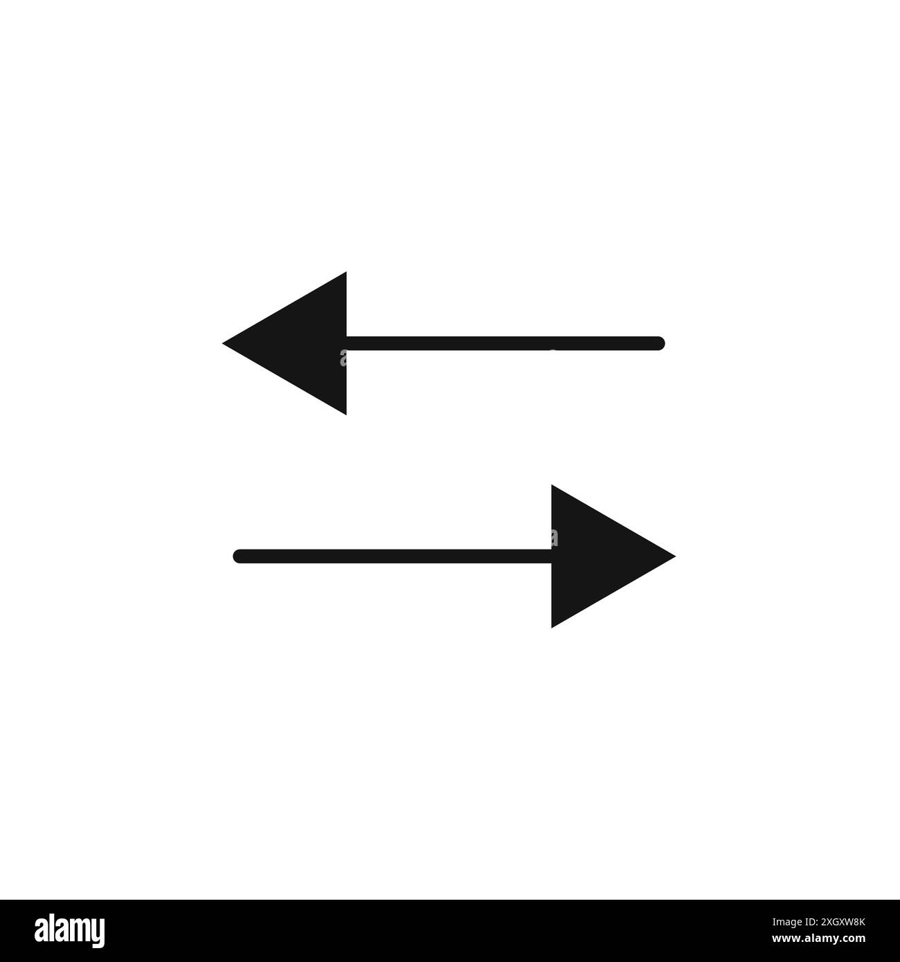 Data transfer icon logo sign vector outline in black and white color ...