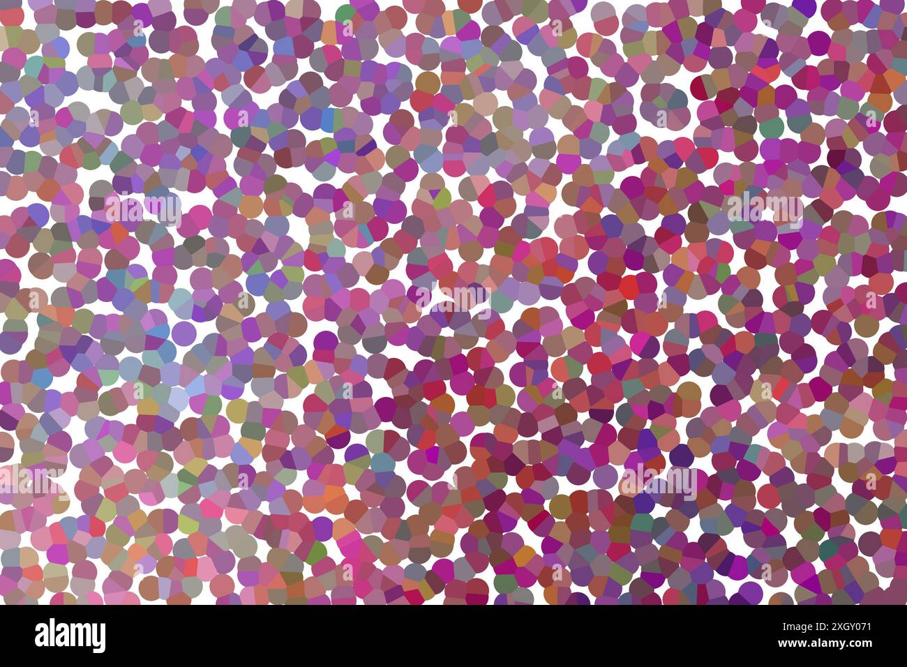 Multicolored round spots on white background. Stock Photo