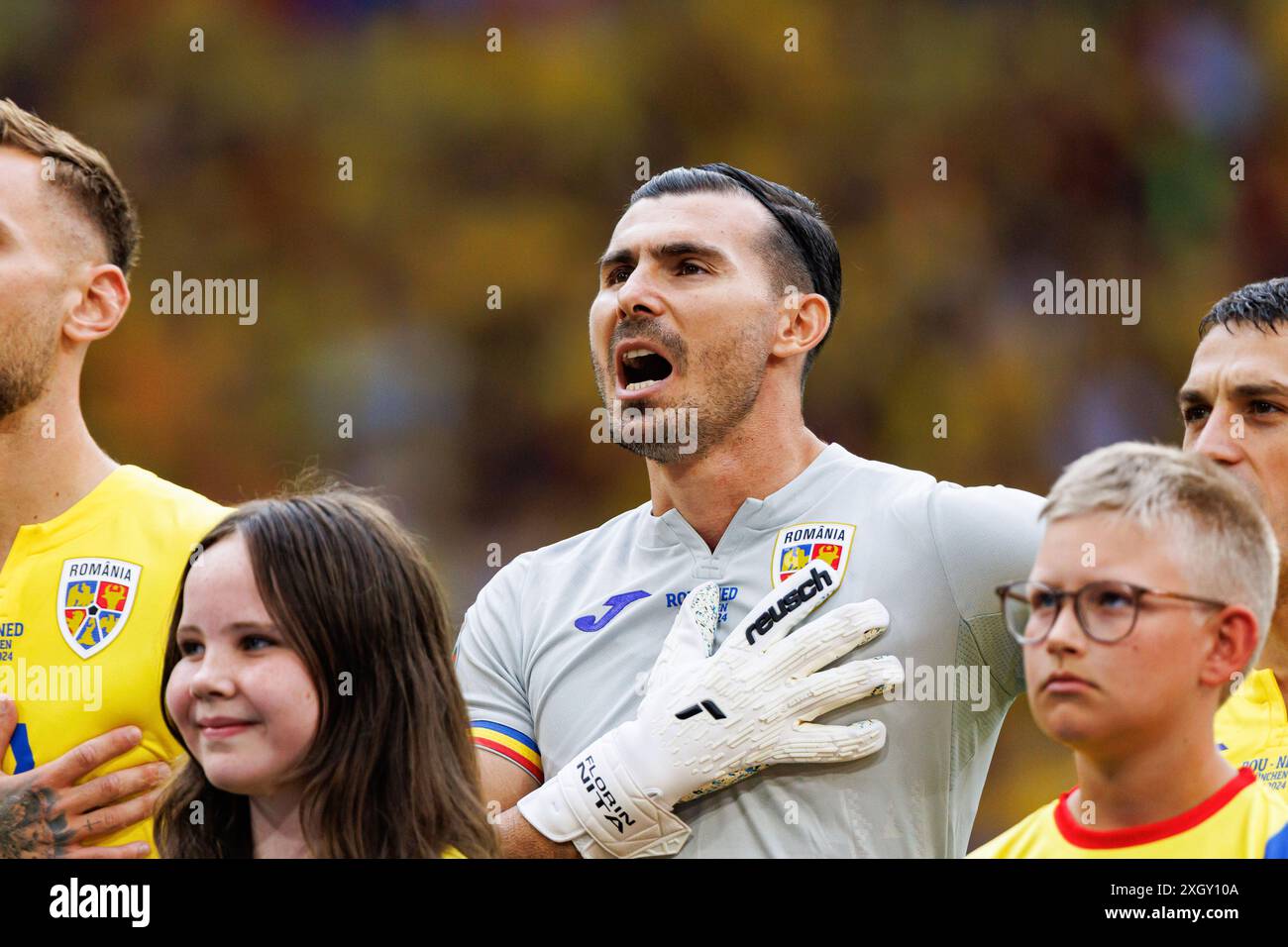 Munich, Germany. 02nd July, 2024. Florin Nita (Romania) seen during the UEFA Euro 2024 Round of 16 game between Romania and Netherlands at Allianz Arena. Final score; Romania 0:3 Netherlands. (Photo by Maciej Rogowski/SOPA Images/Sipa USA) Credit: Sipa USA/Alamy Live News Stock Photo