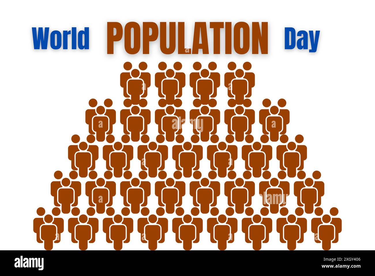 World Population Day Concept, 11 July, creative concept design for ...