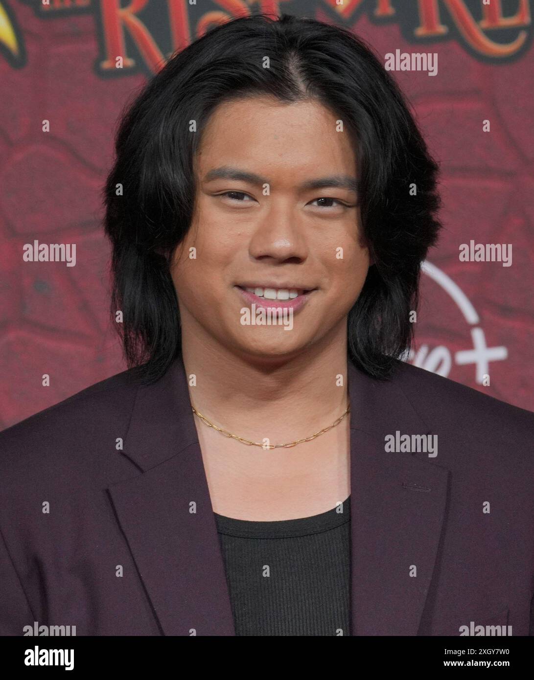 Los Angeles, USA. 10th July, 2024. Tristan Padil arrives at the Disney