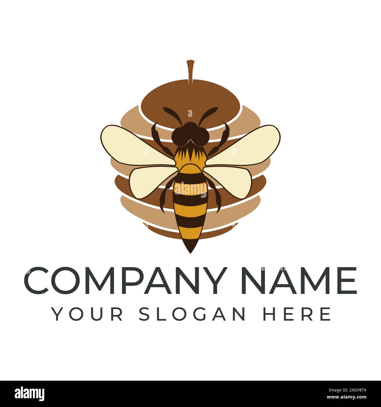 Bee logo vector illustrations designs icon template Stock Vector Image ...