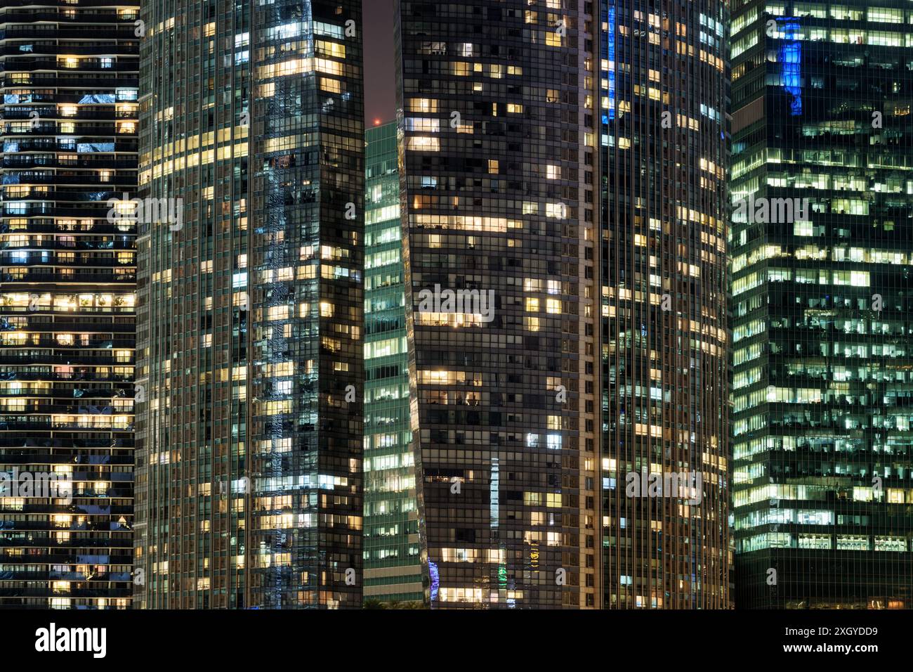 Illustration of Luxury High Rise Office Buildings