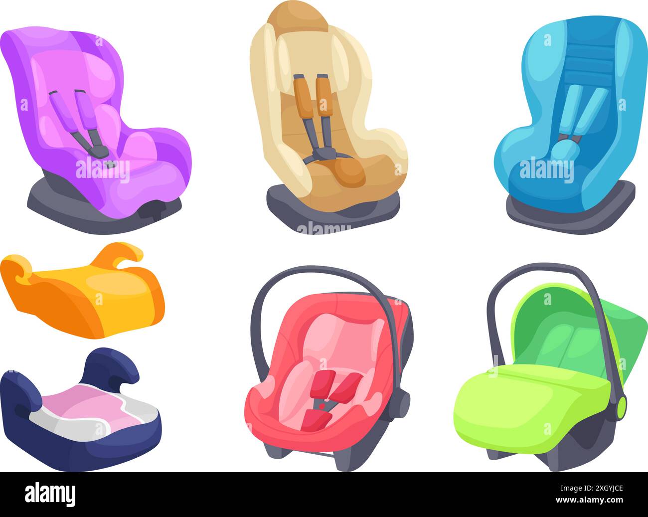 Infant Seat Chair Dining Chair In Cartoon Car Print main image 1