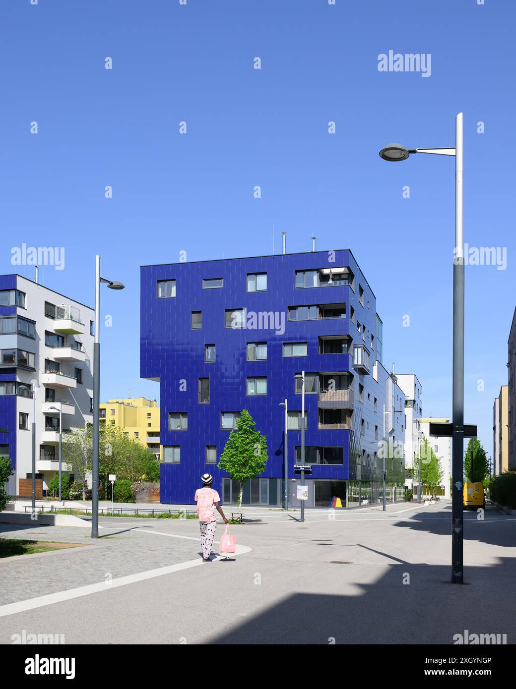 Vienna, Austria - 4D4 housing development by AWZT (Albert Wimmer Stock ...