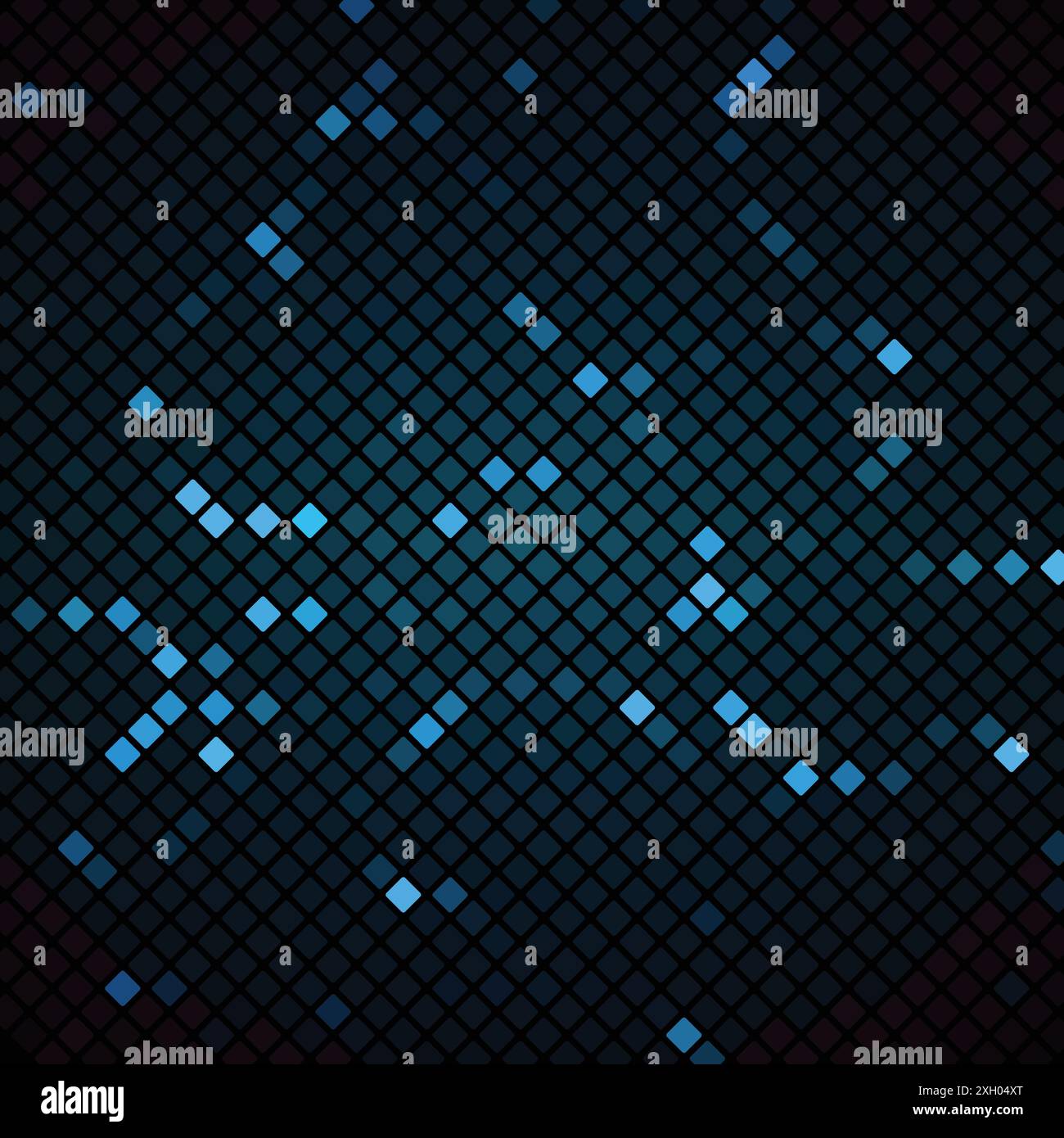 Abstract mosaic with blue background, stock vector Stock Vector