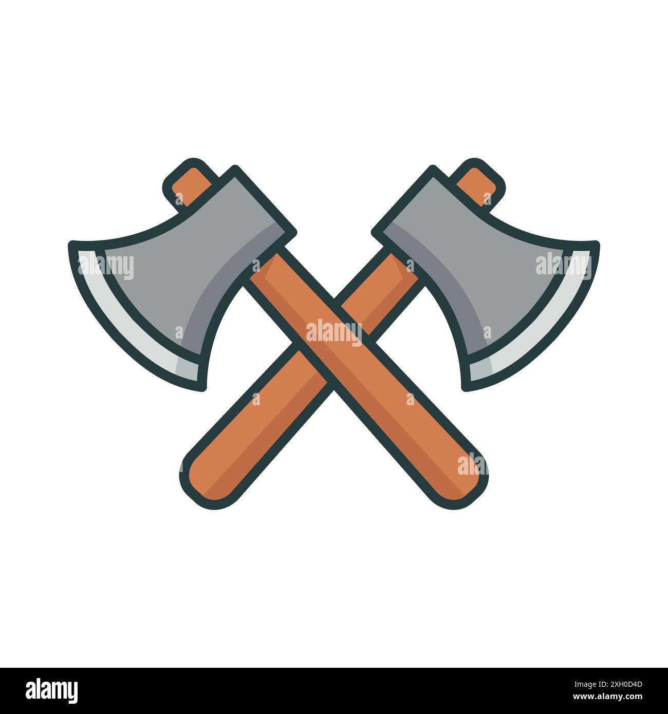 axe icon vector design template in white background Stock Vector