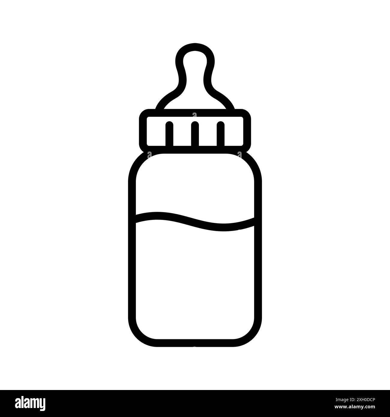 baby bottle icon vector design template in white background Stock ...