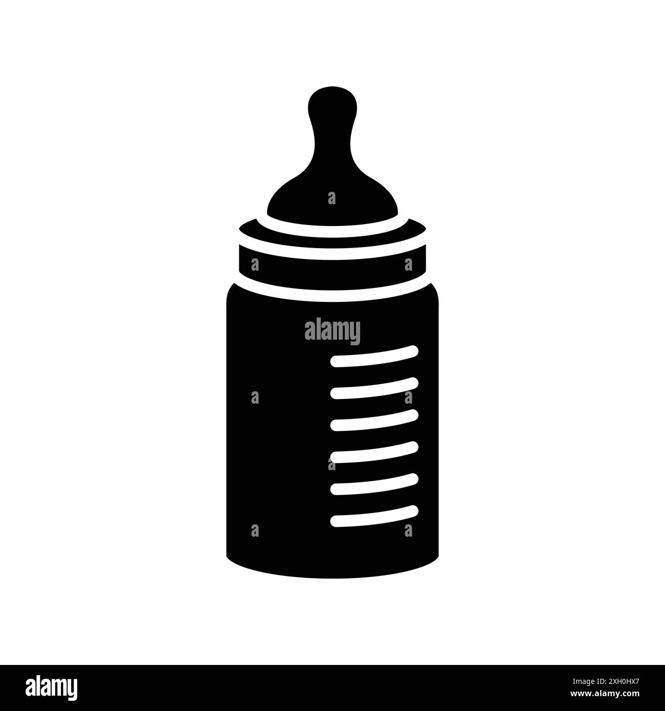 baby bottle icon vector design template in white background Stock ...