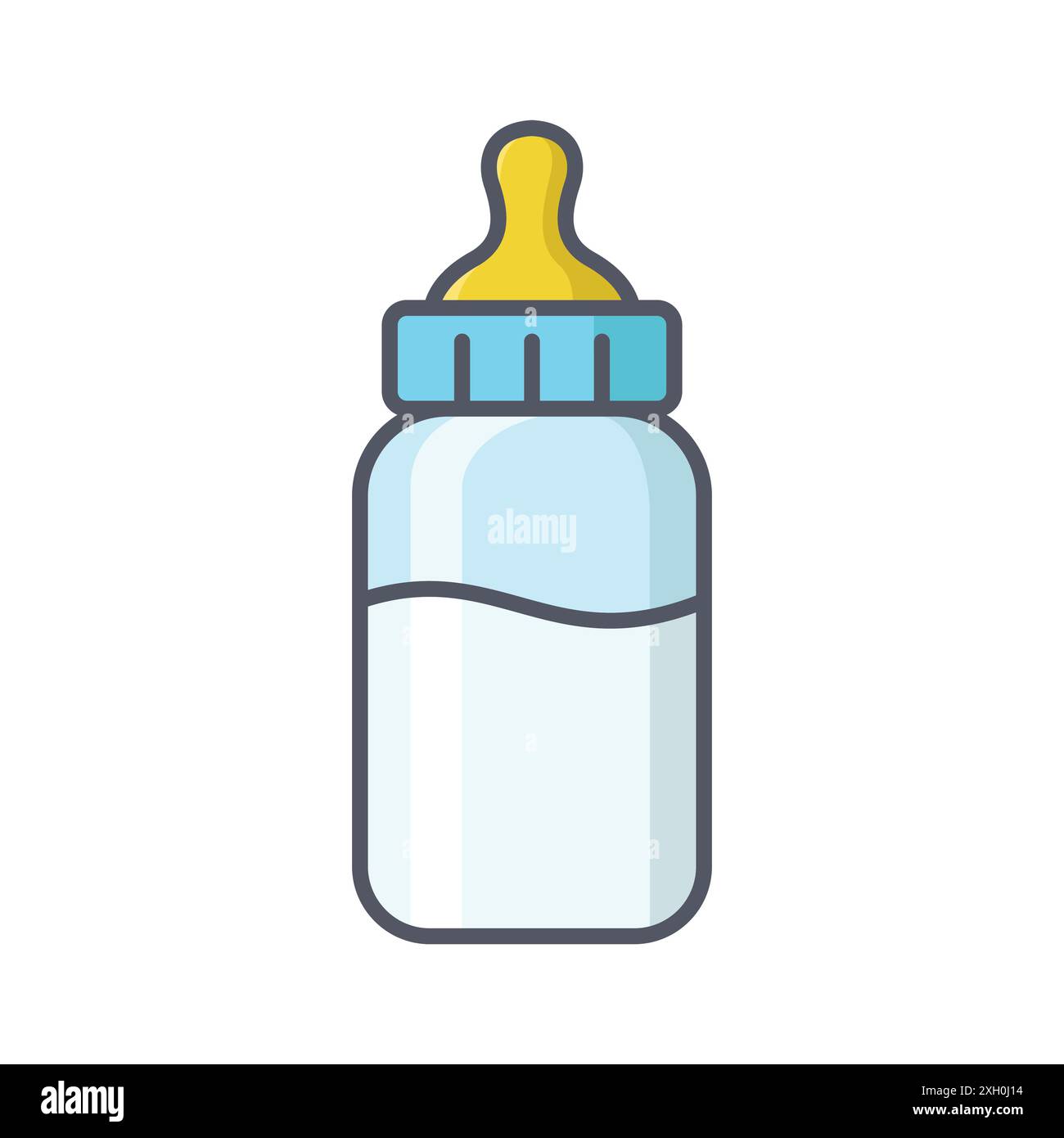baby bottle icon vector design template in white background Stock ...