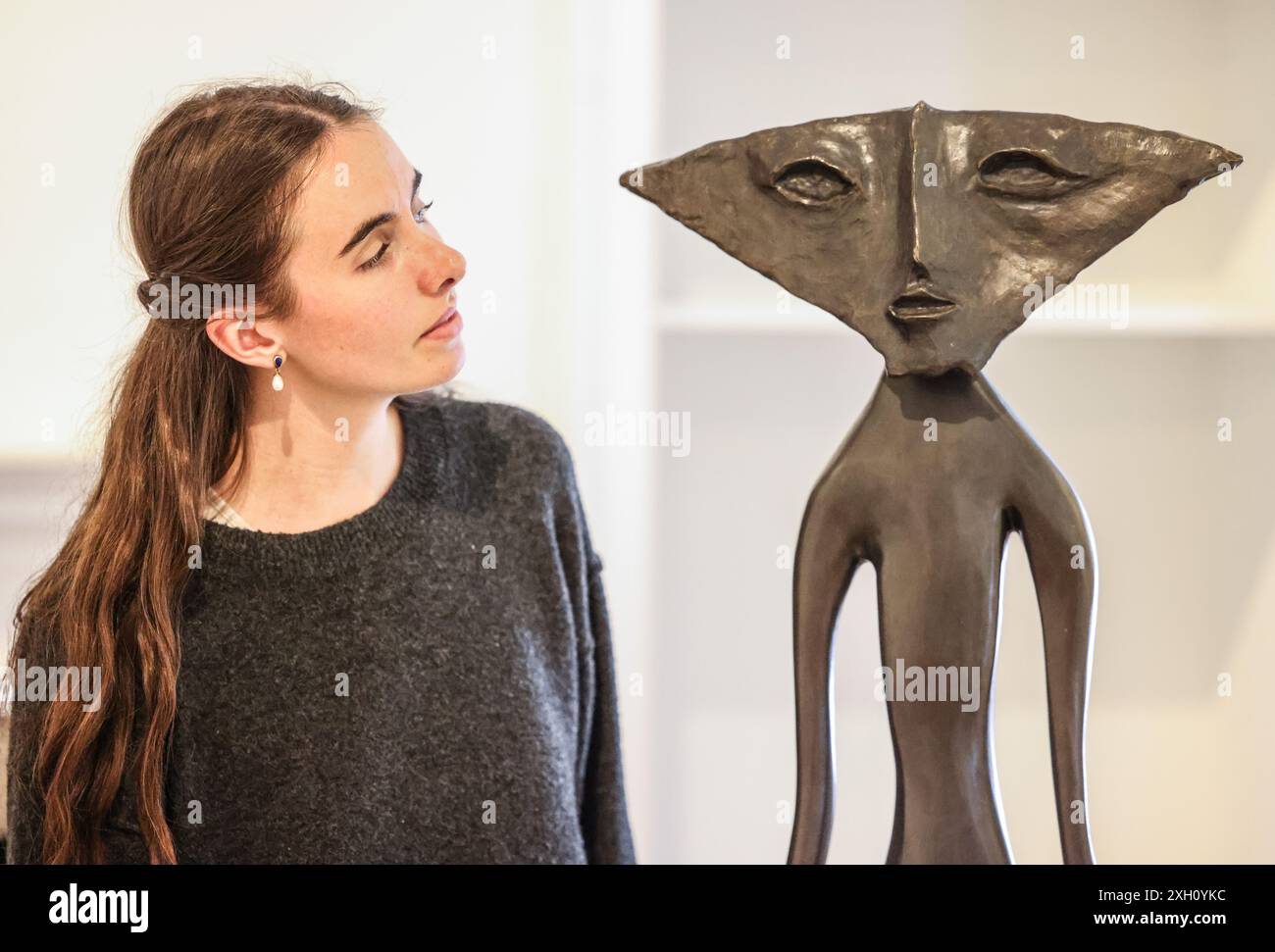 Petworth, West Sussex, UK. 11th July, 2024. British surrealist artist  Leonora Carrington exhibition will bring together more than 70 outstanding  examples of these, with many works that have never been seen in, image size:1300x971