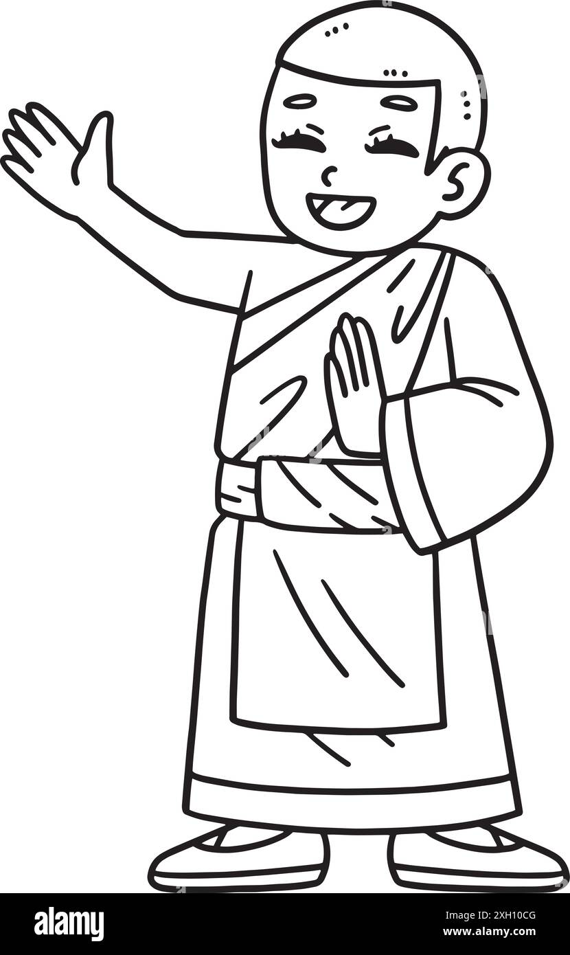 Buddhist Monk Printable