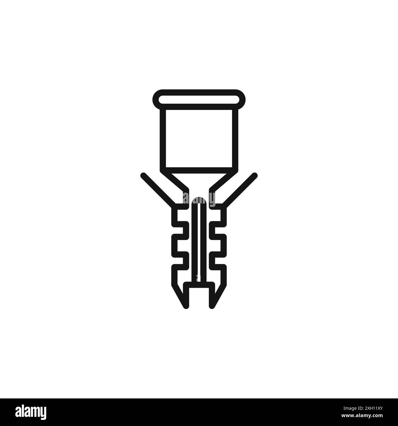 dyupel icon logo sign vector outline in black and white color Stock ...