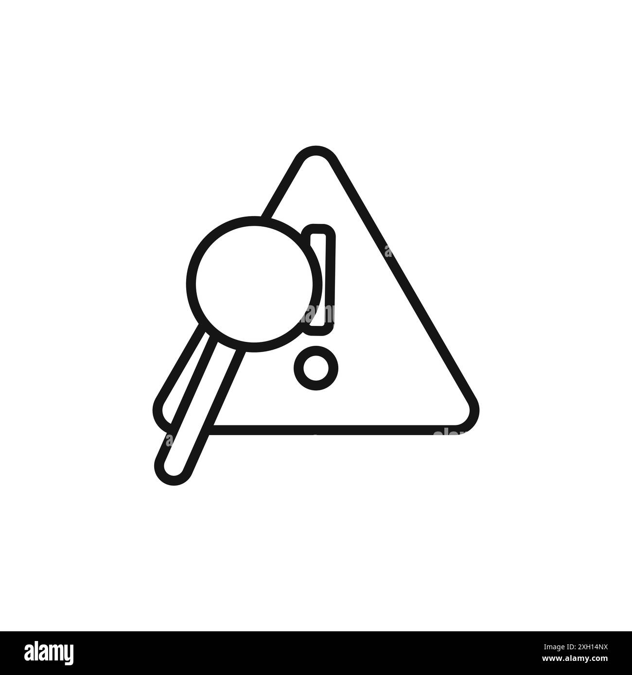 Problem identification icon (2) logo sign vector outline in black and ...