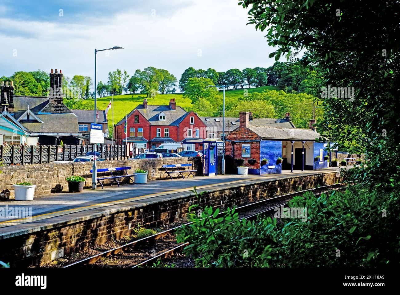 Grosmont Railway Station for Network Rail, Esk Valley Railway, North Yorkshire, England Stock Photo