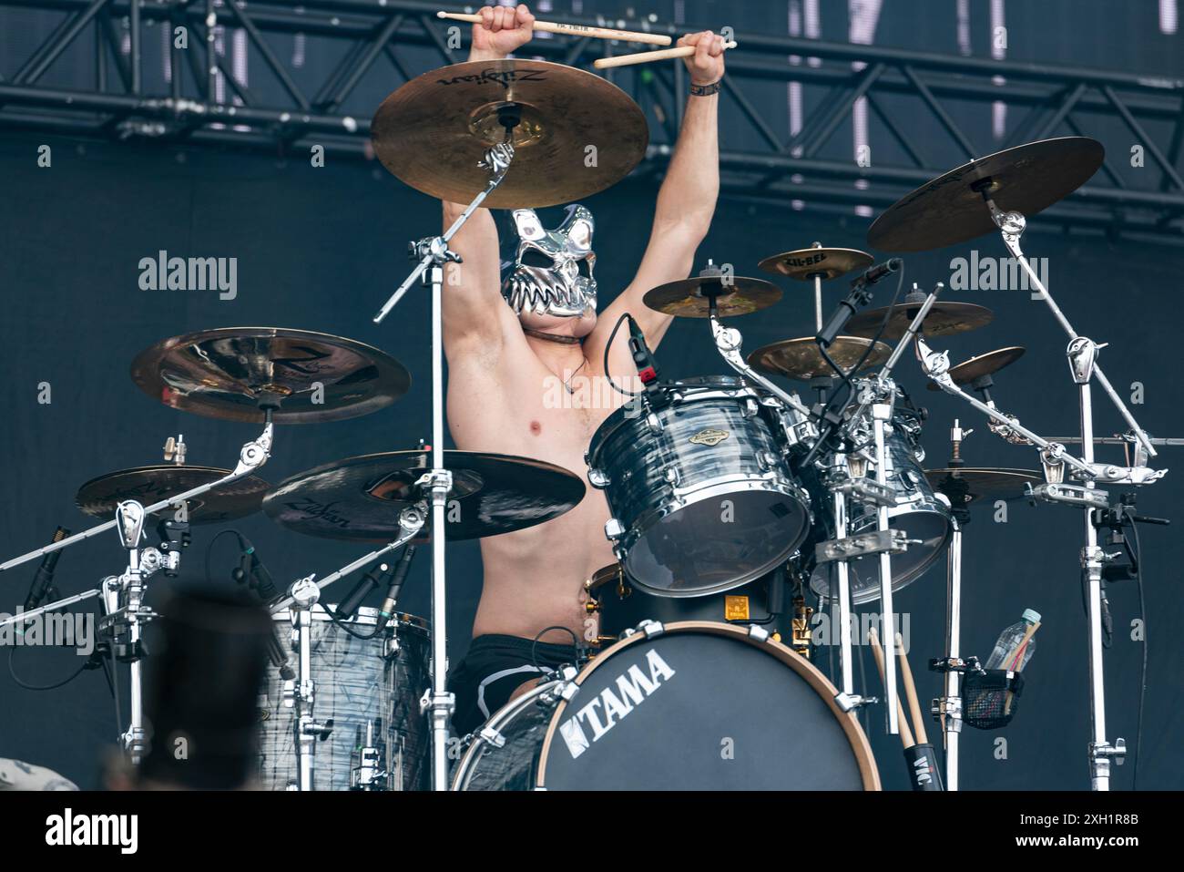 2024-06-06 Norje, Sweden: Band Slaughter to Prevail performing at Sweden Rock Festival, Sweden . (Photo by Lennart Håård | HaardRockPhotography) Stock Photo