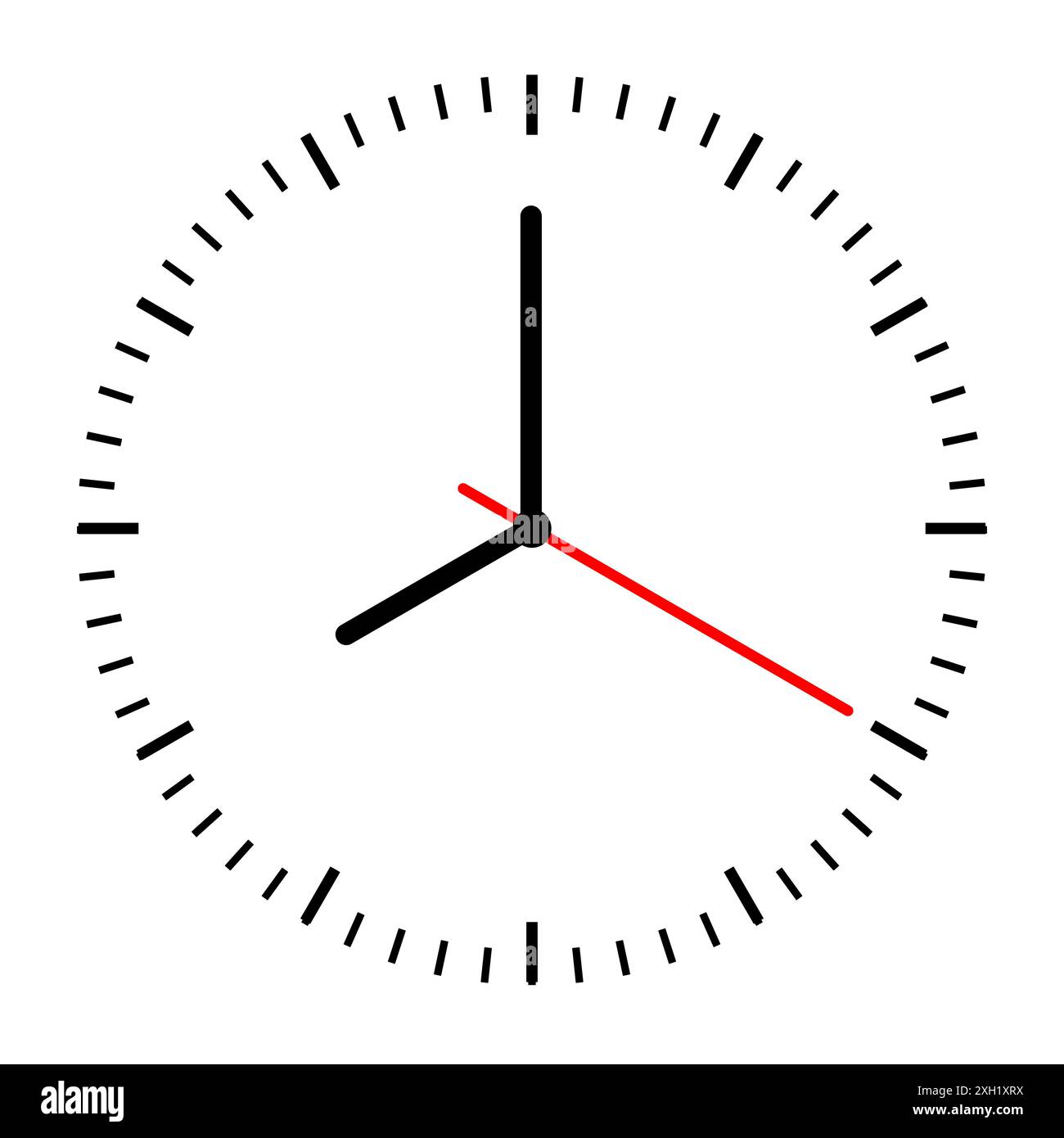 Clock isolated on white background. Vector Illustration Stock Vector ...