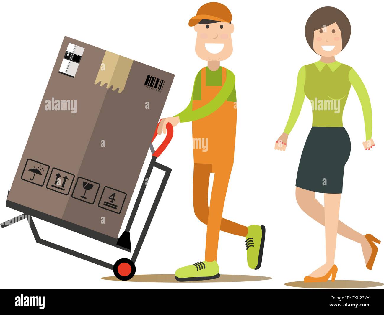 Loader vector illustration in flat style Stock Vector Image & Art - Alamy