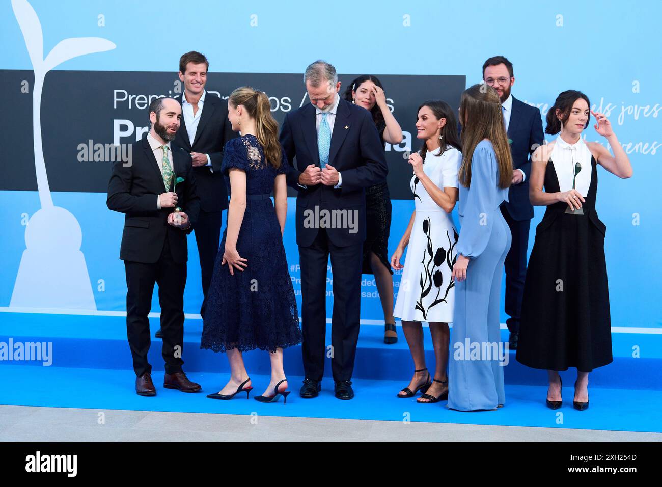 Lloret de Mar. Spain. 20240710, King Felipe VI of Spain, Queen Letizia of  Spain, Crown Princess Leonor, Princess Sofia attends Princess of Girona  Awards Ceremony at Hotel Melia Lloret del Mar on