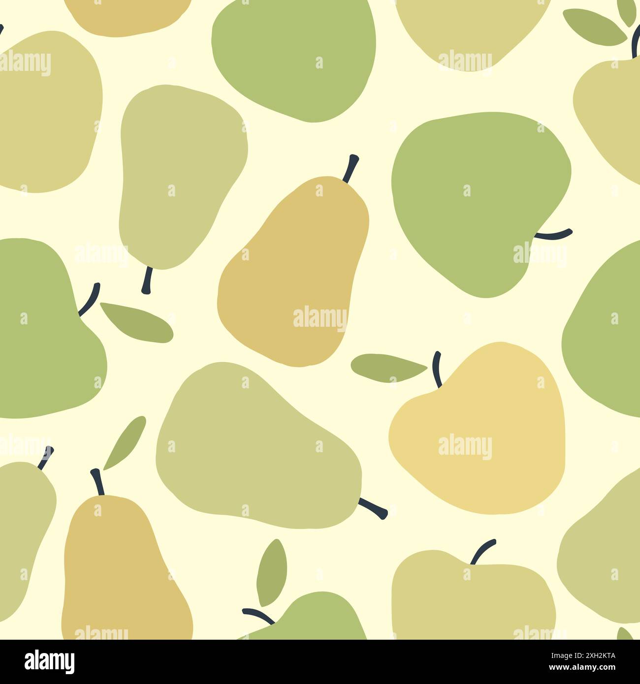 Seamless pattern with apples and pears. Fruits background. Vector ...