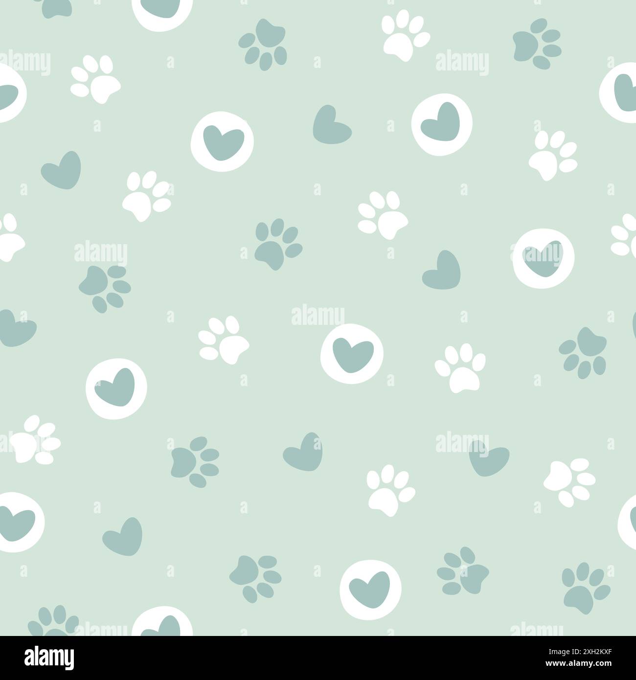 Paw prints illustration animal hi-res stock photography and images - Alamy