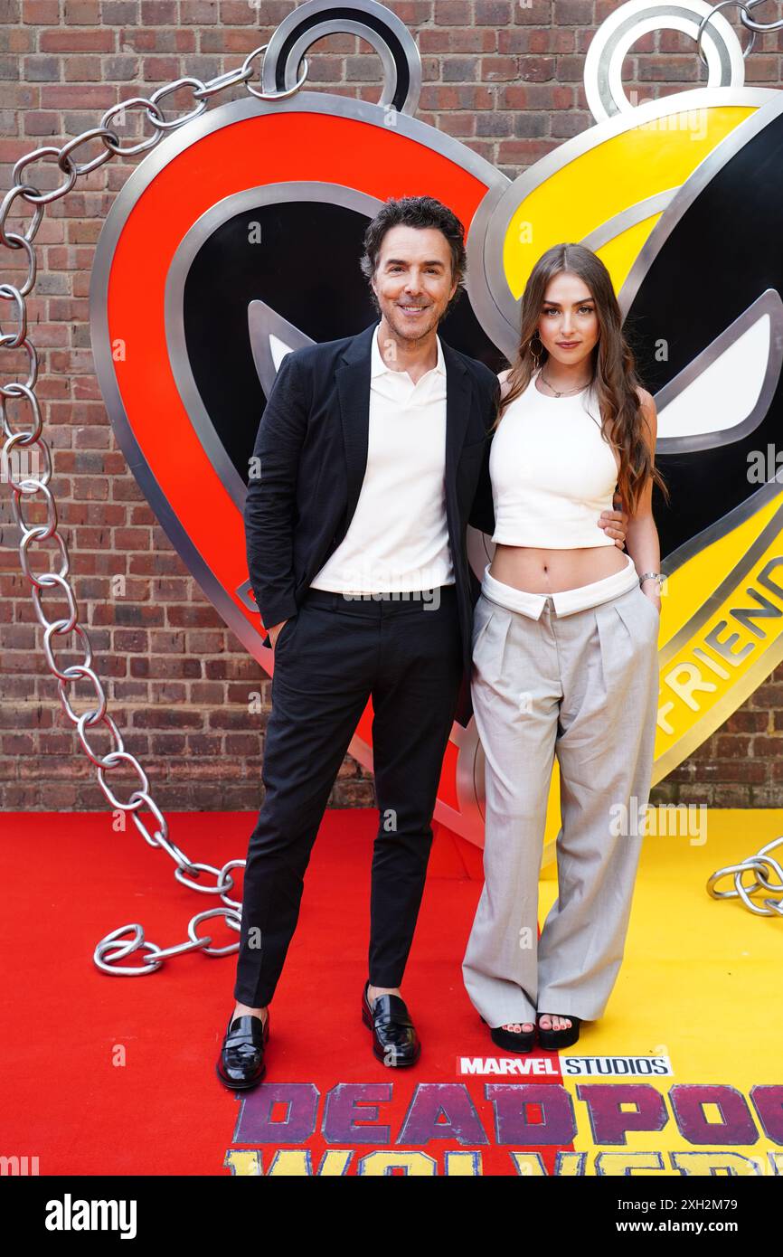 Shawn Levy and his daughter Sophie Levy attending Deadpool and