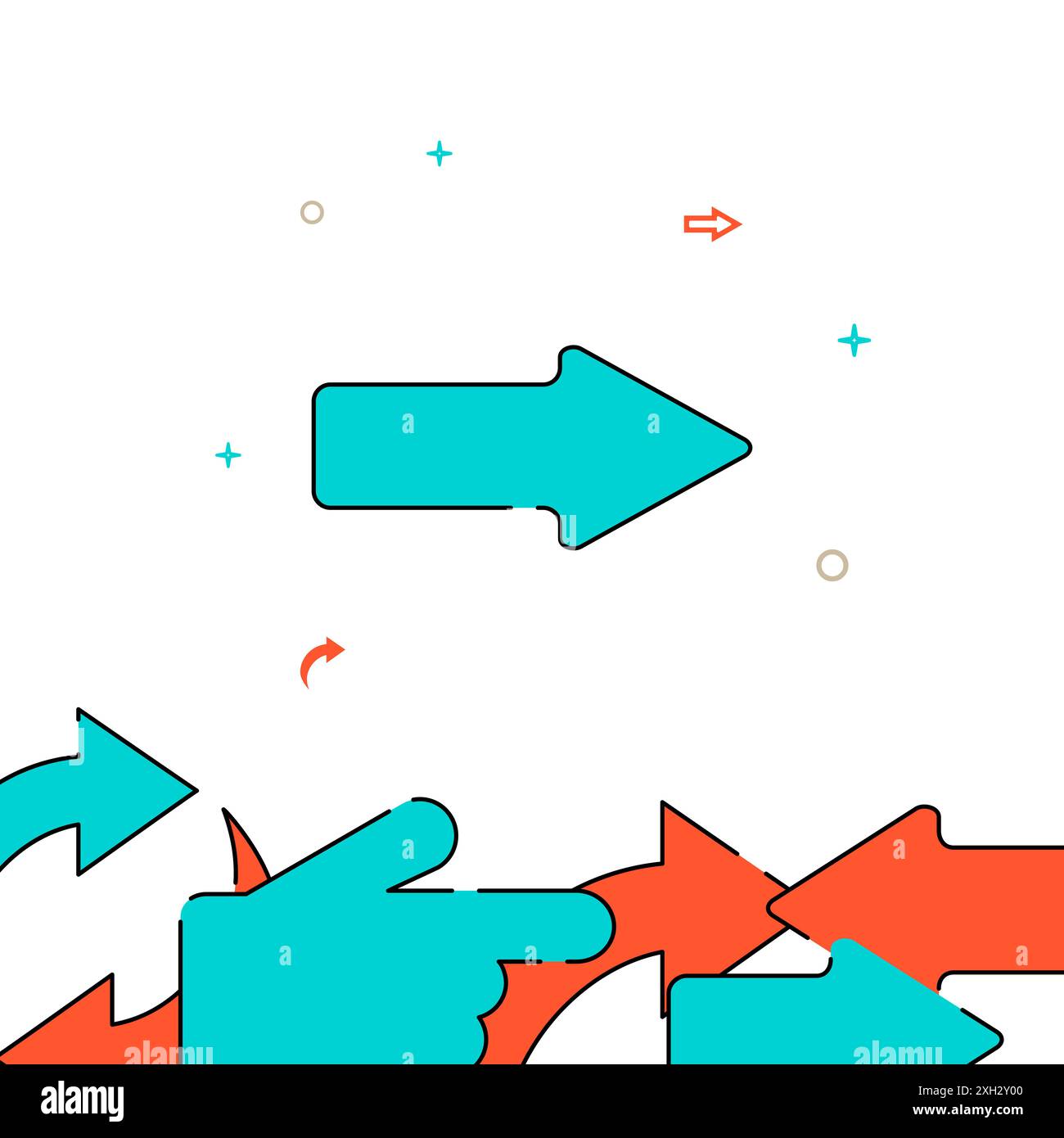 Right forward arrow filled line icon, simple illustration, related ...