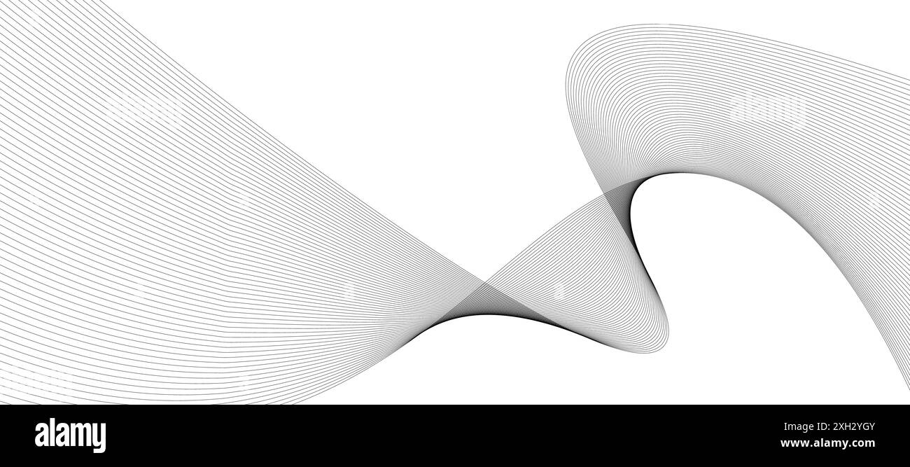 abstract black and white wave background. Vector illustration Stock ...