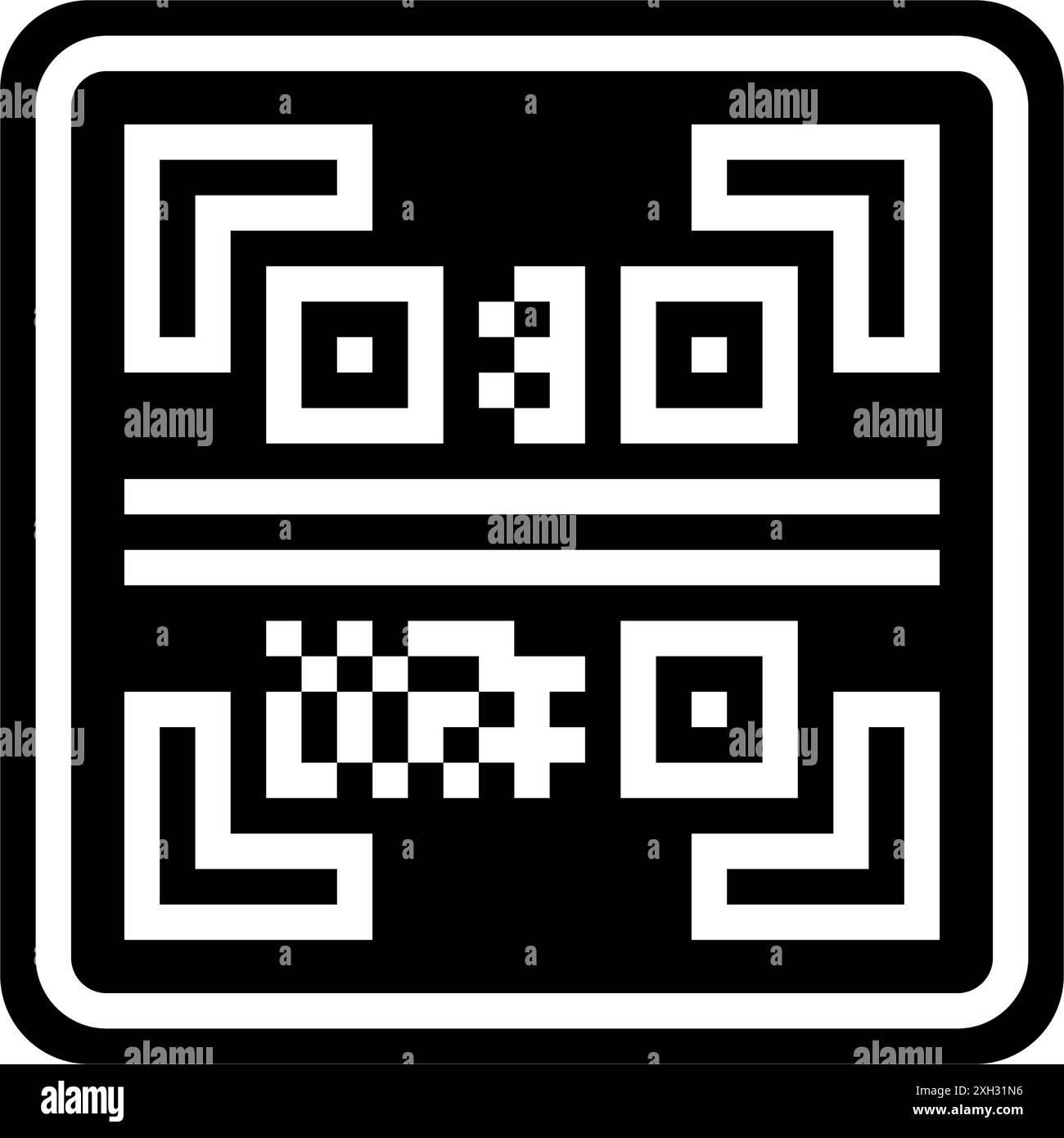 Scan me sign Black and White Stock Photos & Images - Alamy