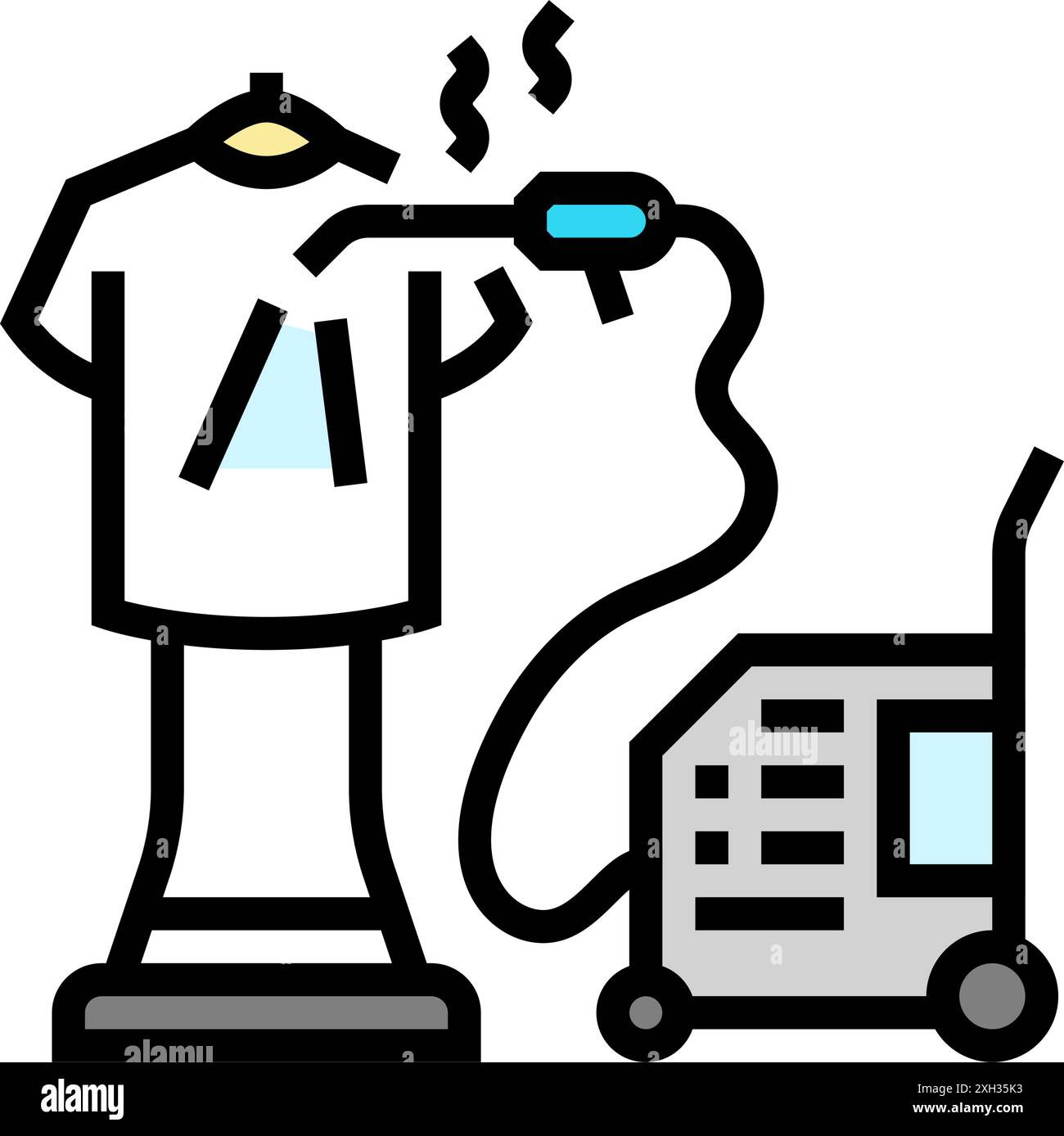 Cleaning service worker steam Cut Out Stock Images & Pictures - Alamy