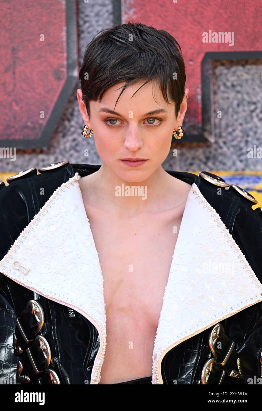 London, UK. July 11th, 2024. Emma Corrin arriving at the Deadpool ...