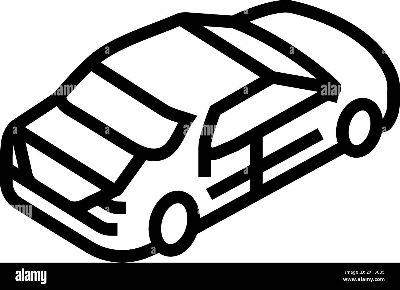 car drive urban line icon vector illustration Stock Vector Image & Art ...