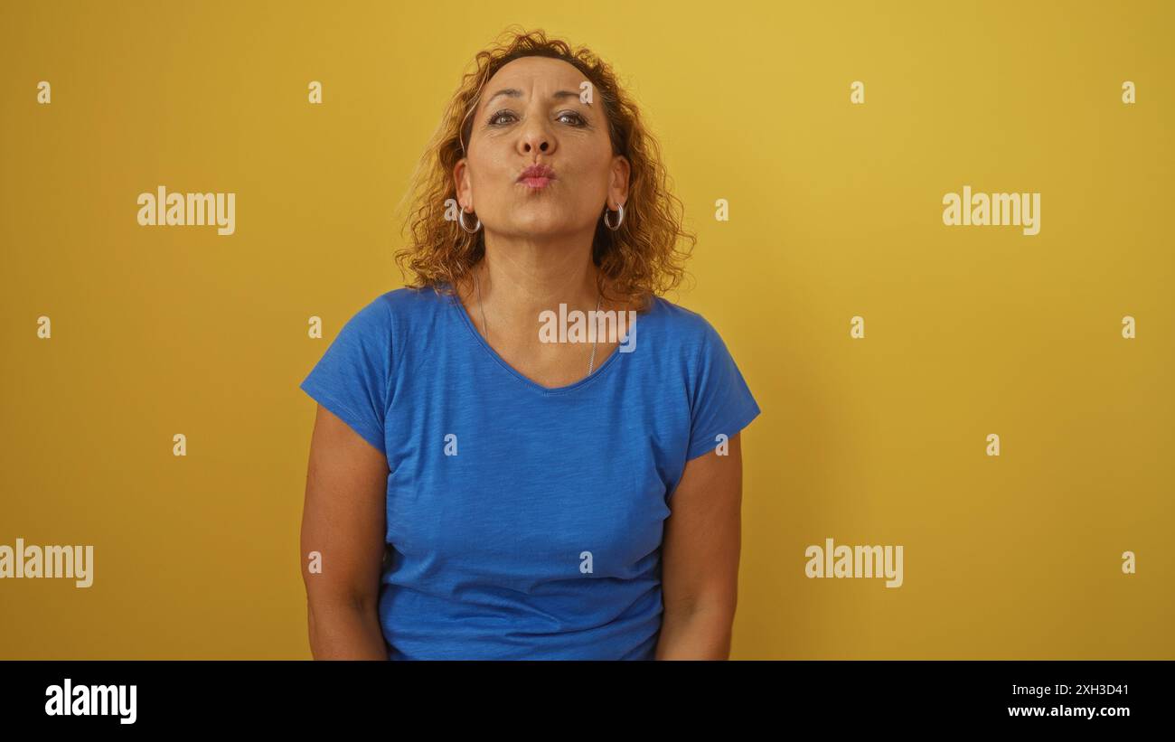 Hoop earrings and mature woman hi-res stock photography and images - Alamy