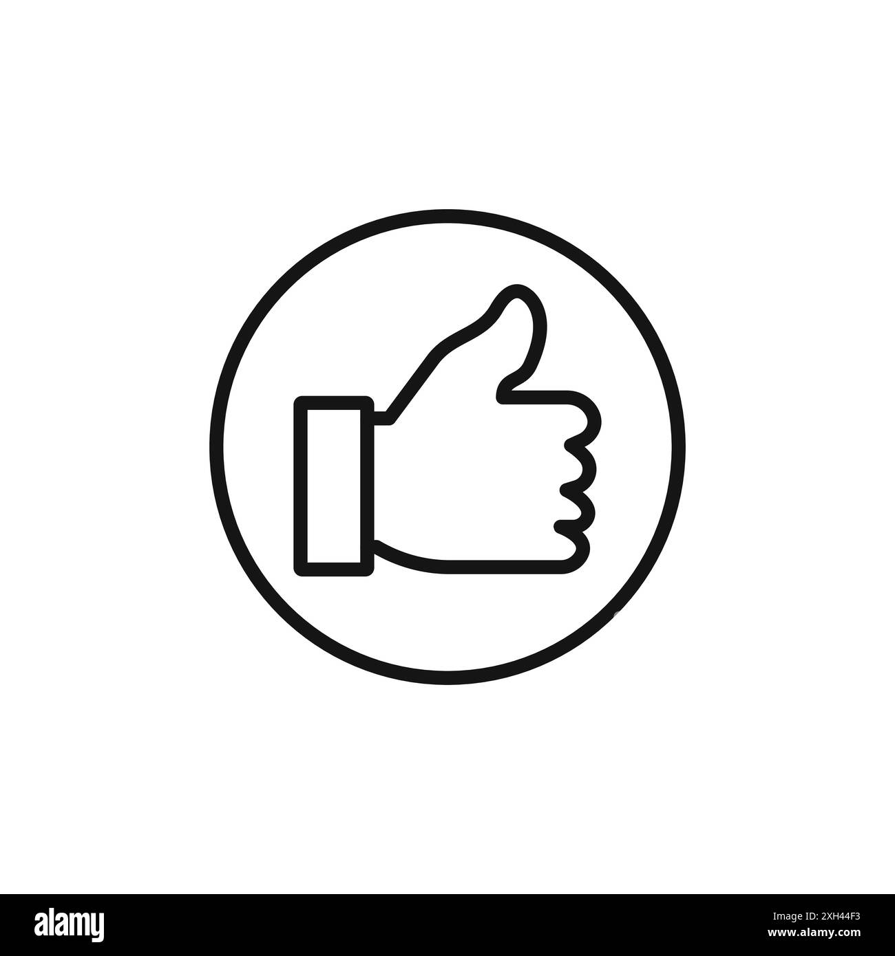 Recommend icon logo sign vector outline in black and white color Stock ...