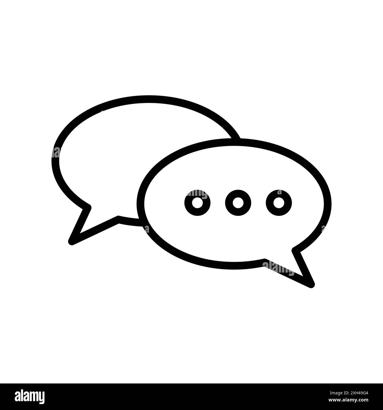 bubble speech icon vector design template in white background Stock ...