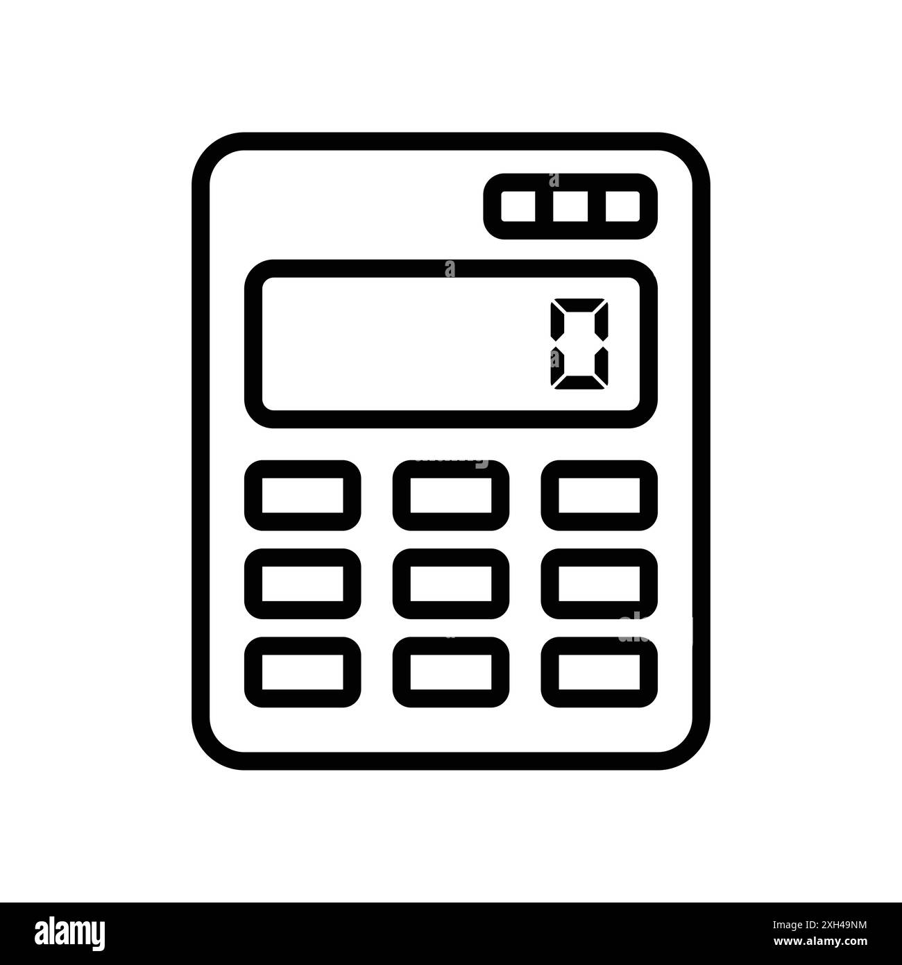 calculator icon vector design template in white background Stock Vector ...