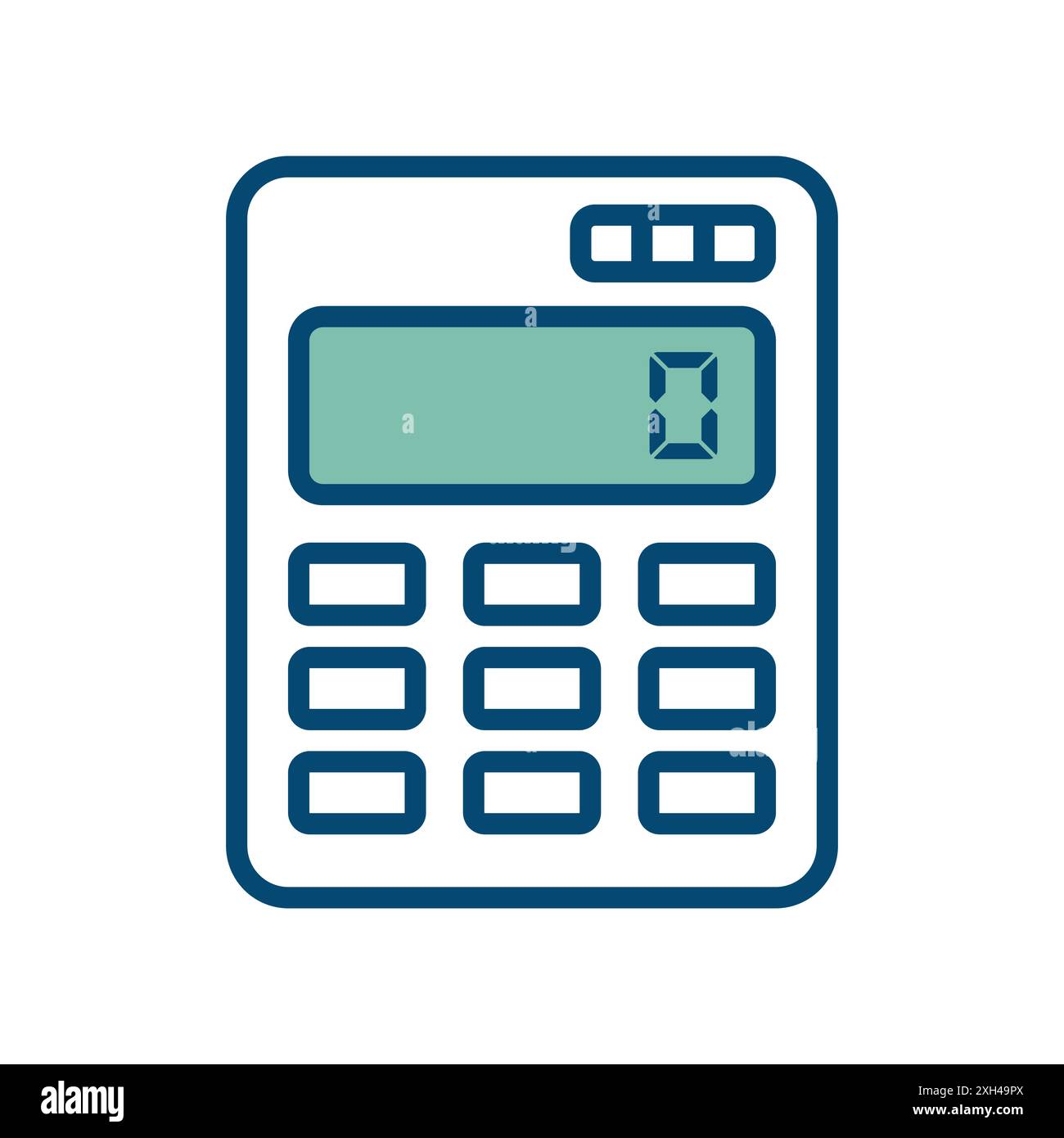 calculator icon vector design template in white background Stock Vector
