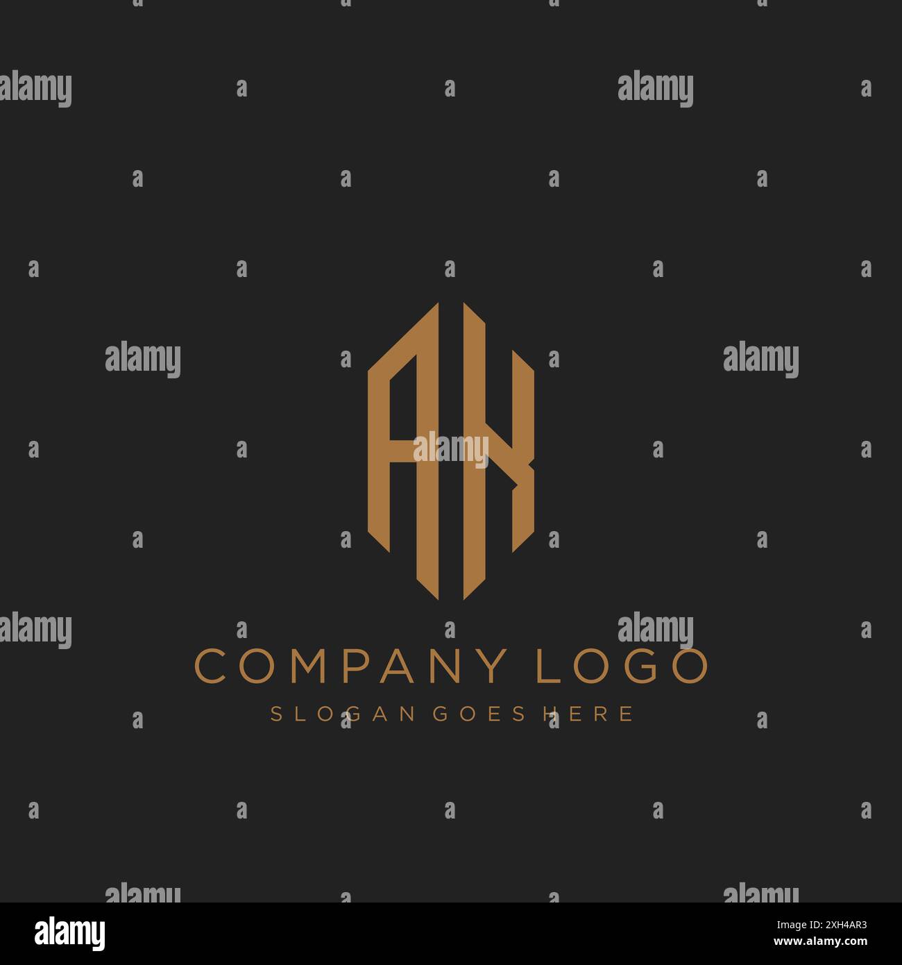 AK Letter logo icon design Stock Vector