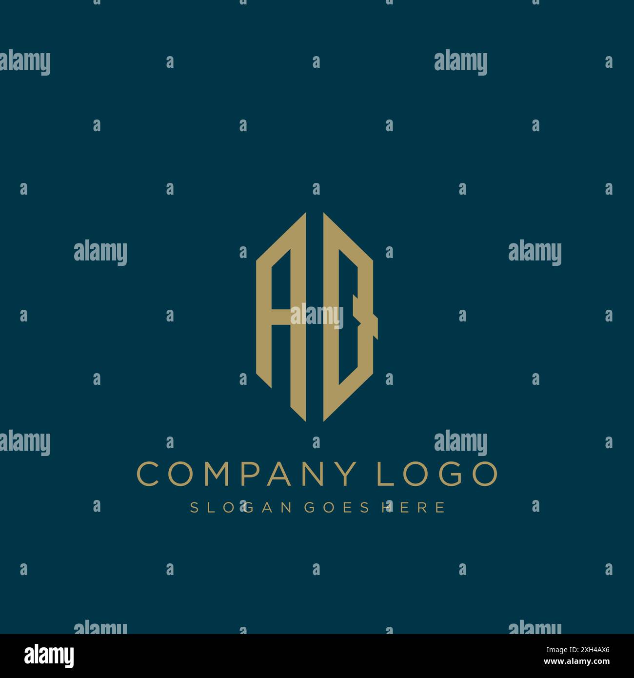 AQ Letter logo icon design Stock Vector
