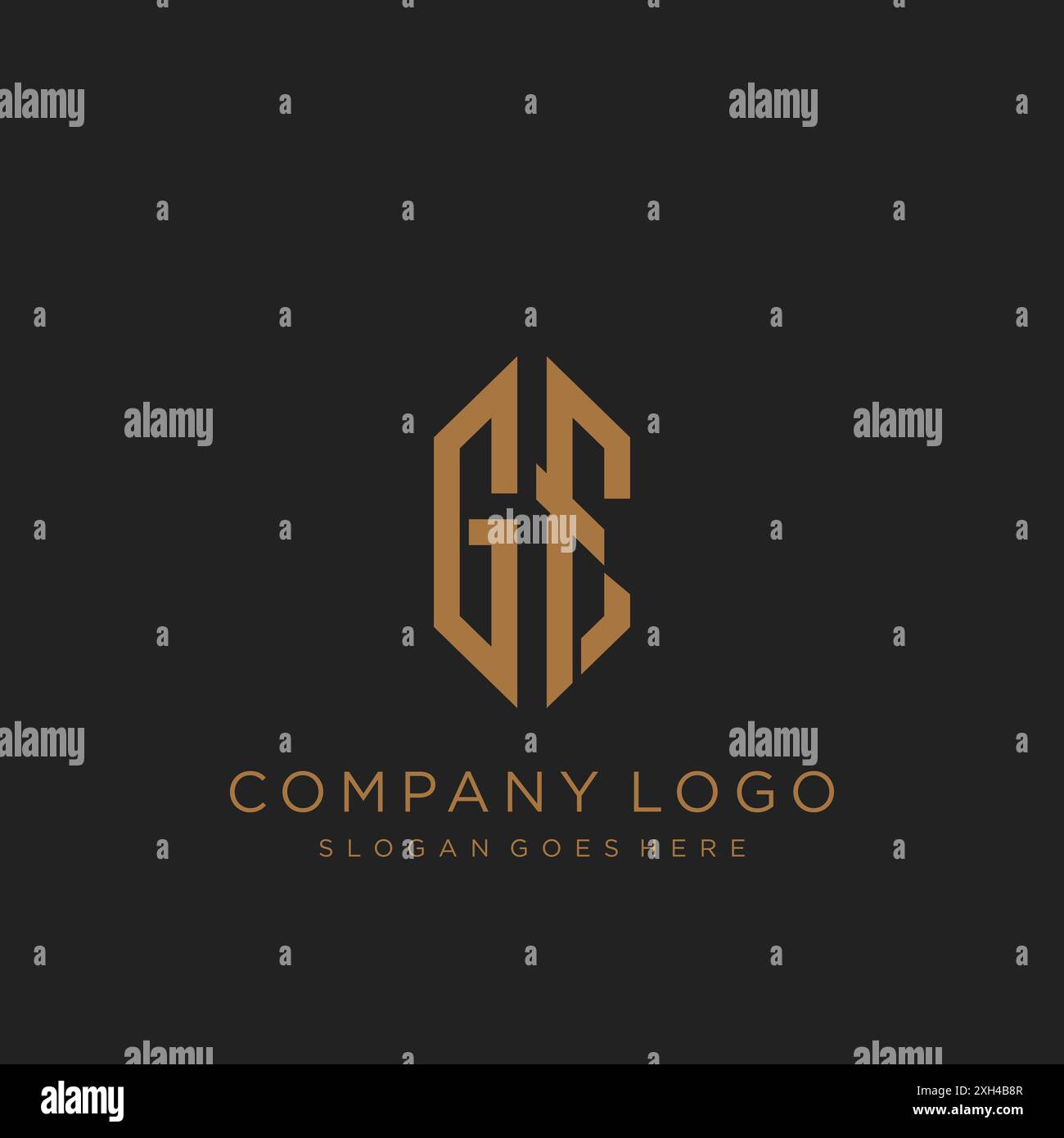 GF Letter logo icon design Stock Vector
