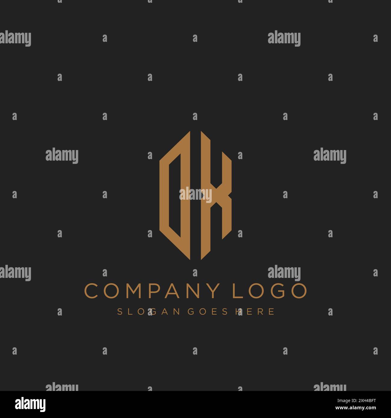 DX Letter logo icon design Stock Vector