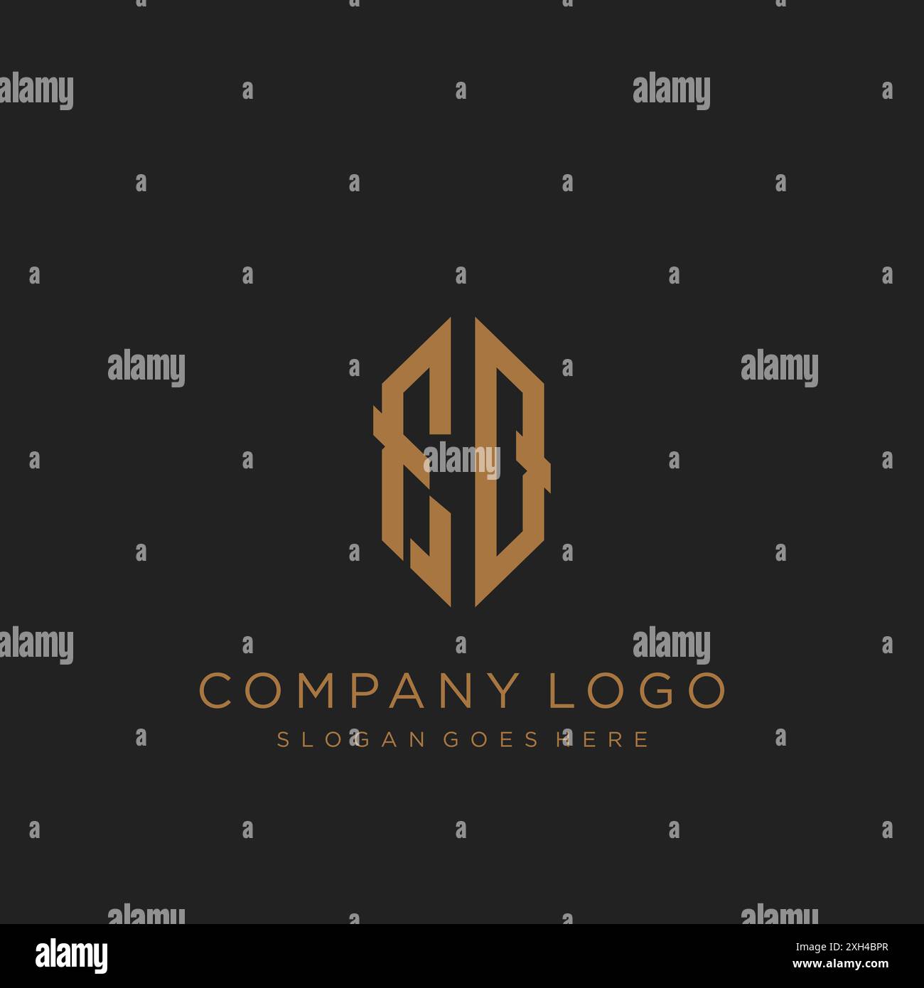 FQ Letter logo icon design Stock Vector