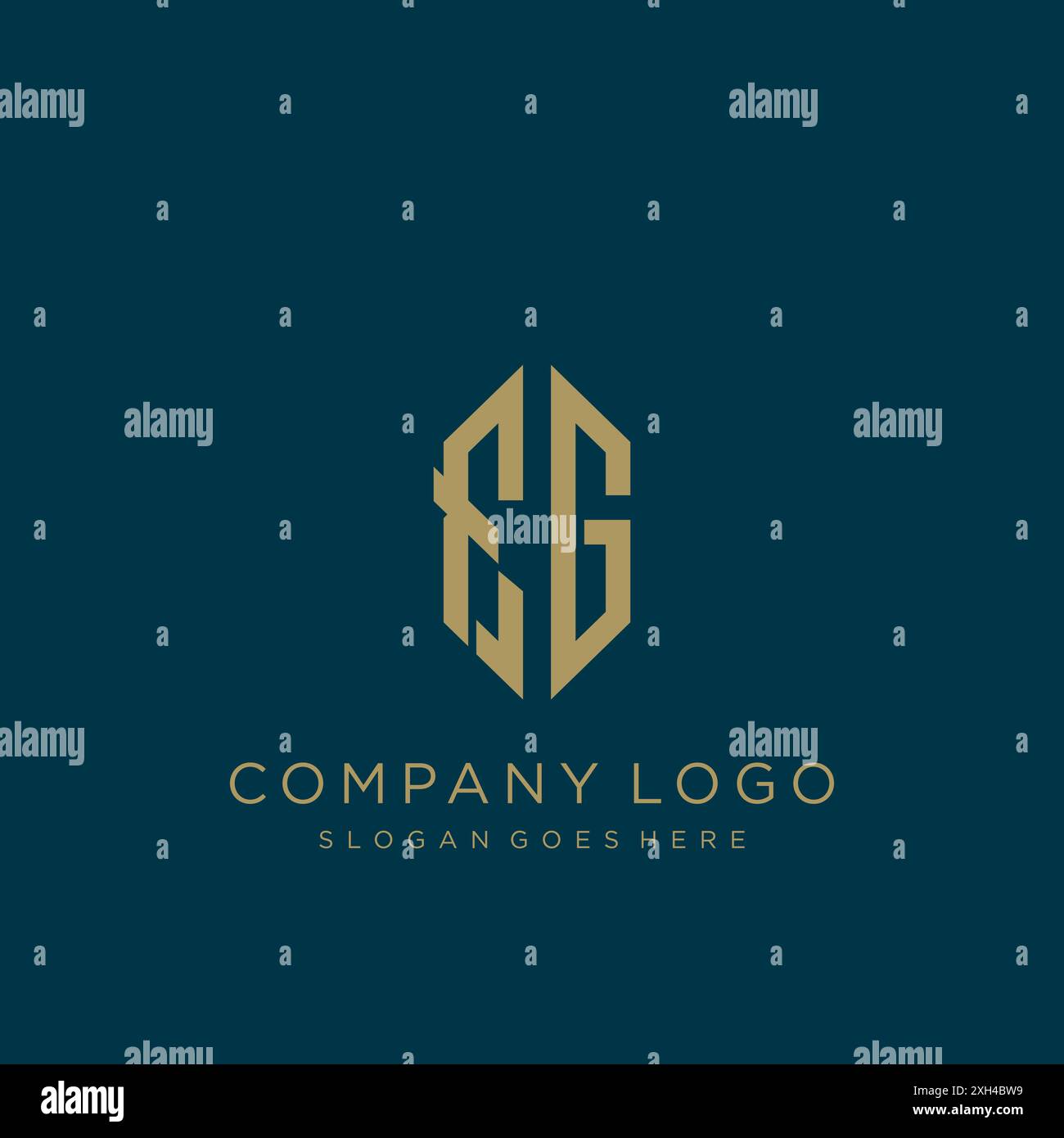 FG Letter logo icon design Stock Vector