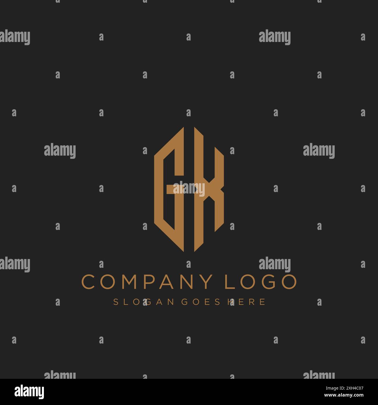 GX Letter logo icon design Stock Vector
